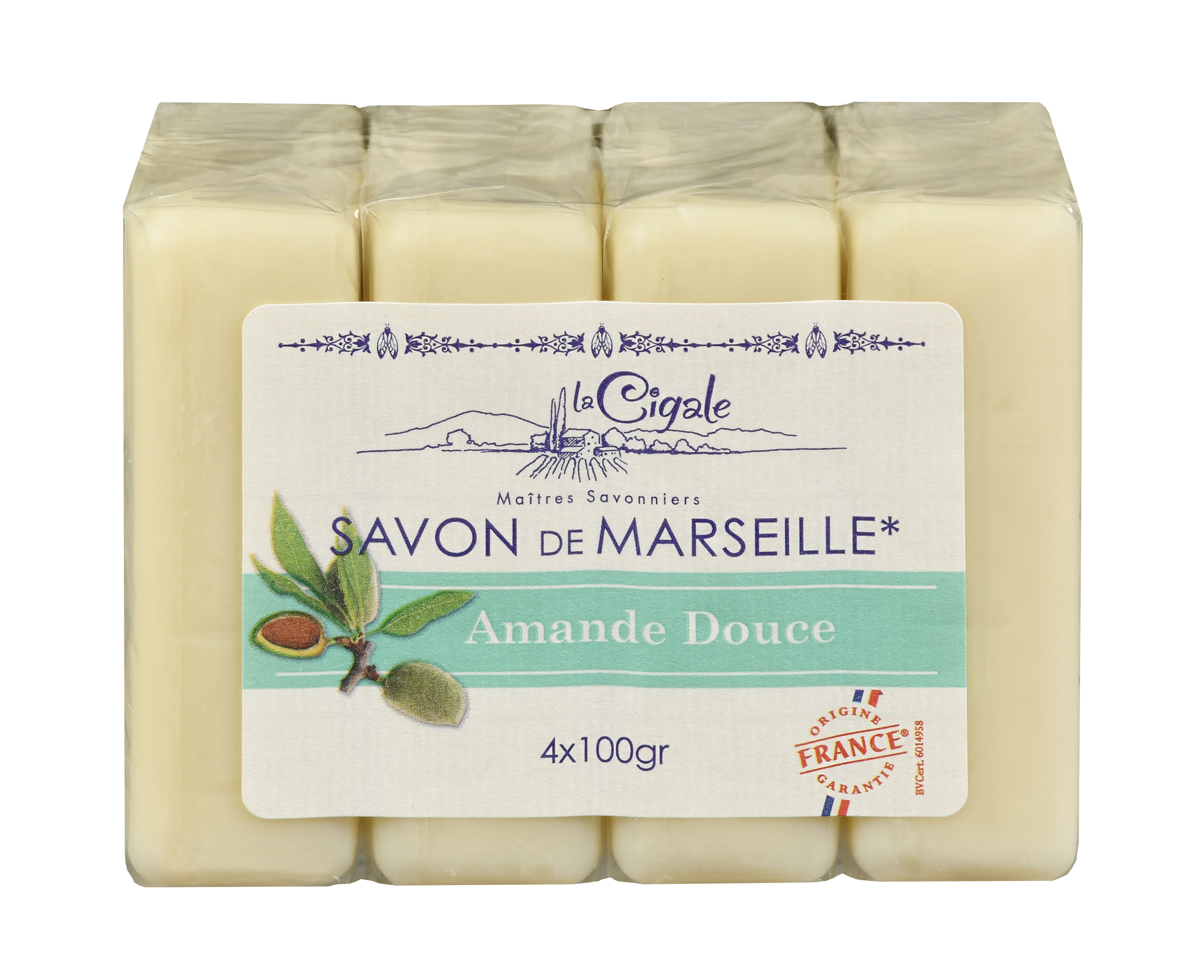 Foufour 125G Savon De Marseille Soap - Candy Apple (Pomme D'Amour)